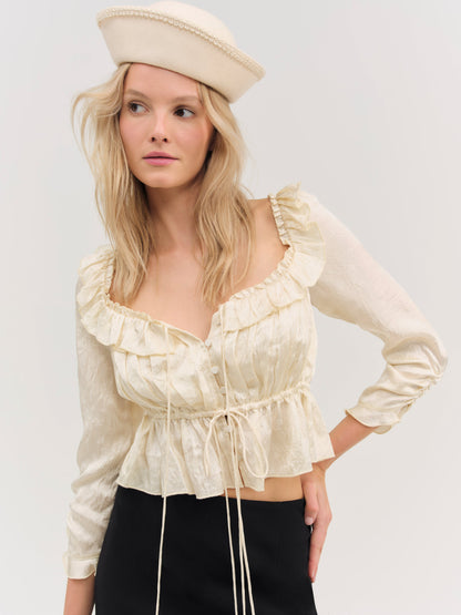 Clarissa Top Cream - For Love & Lemons