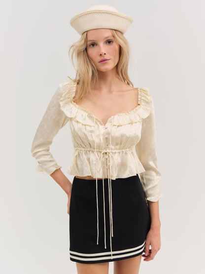 Clarissa Top Cream - For Love & Lemons