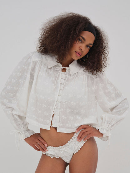 Edie Eyelet Top White - For Love & Lemons