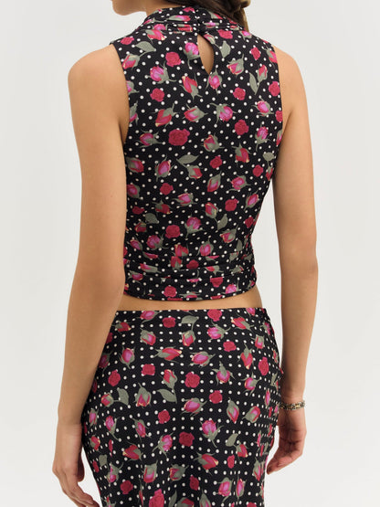 Betty Bud Top Black - For Love & Lemons