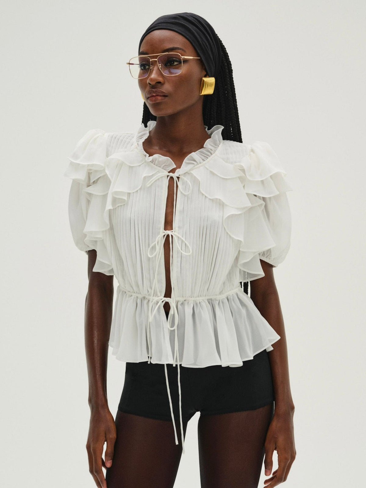 Contessa Blouse Cream - For Love & Lemons