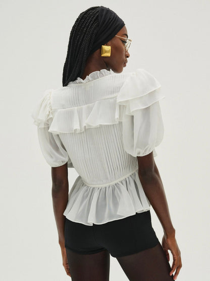 Contessa Blouse Cream - For Love & Lemons