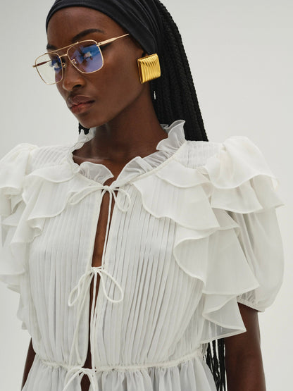 Contessa Blouse Cream - For Love & Lemons