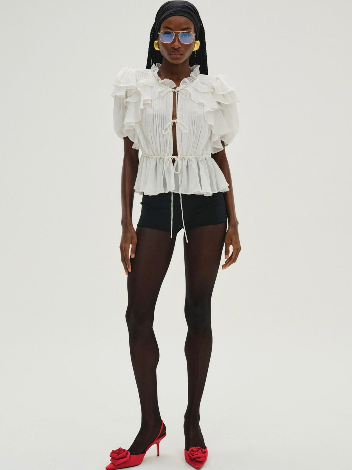 Contessa Blouse Cream - For Love & Lemons
