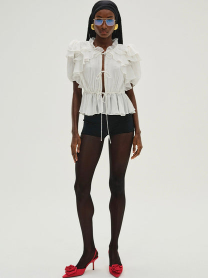 Contessa Blouse Cream - For Love & Lemons