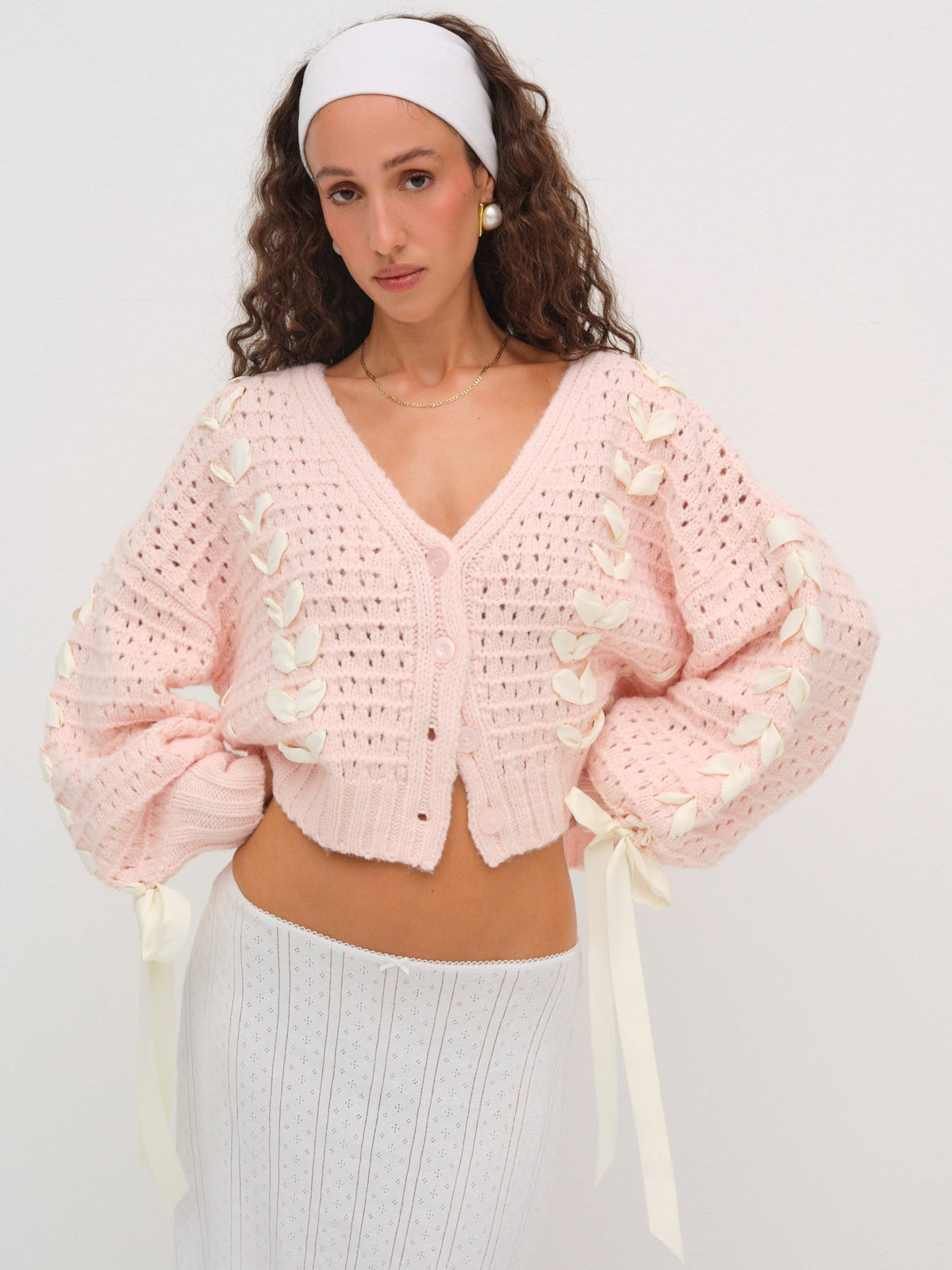 Laurel Oversized Cardigan Pink - For Love & Lemons