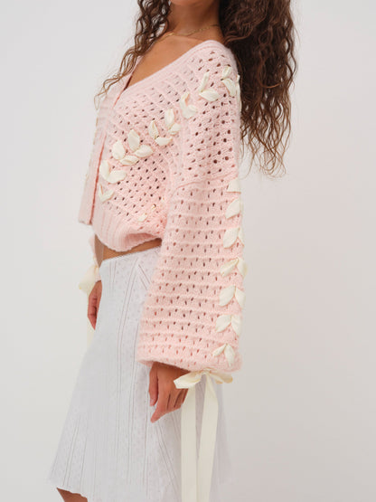 Laurel Oversized Cardigan Pink - For Love & Lemons