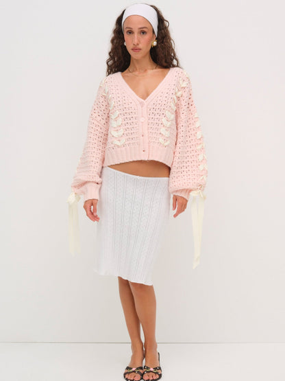 Laurel Oversized Cardigan Pink - For Love & Lemons