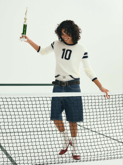 Founded in '10 Sweater Navy - For Love & Lemons