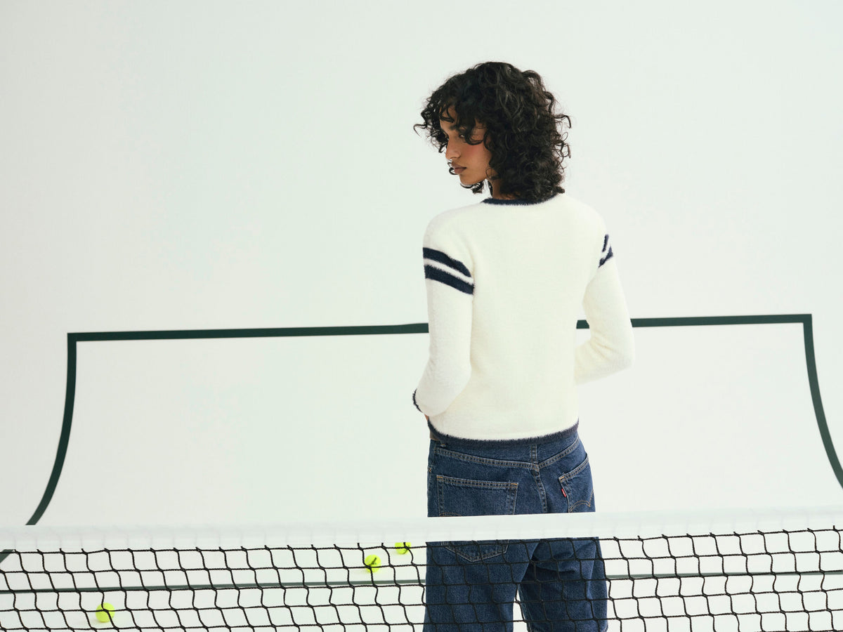 Founded in '10 Sweater Navy - For Love & Lemons