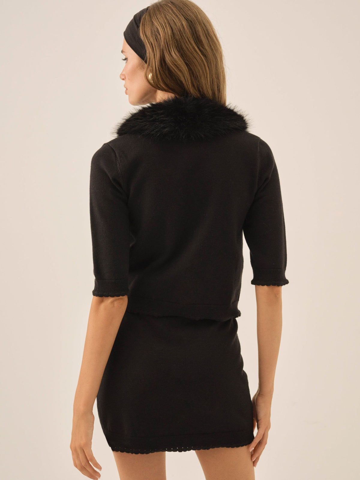 Maura Knit Cardigan Black - For Love & Lemons