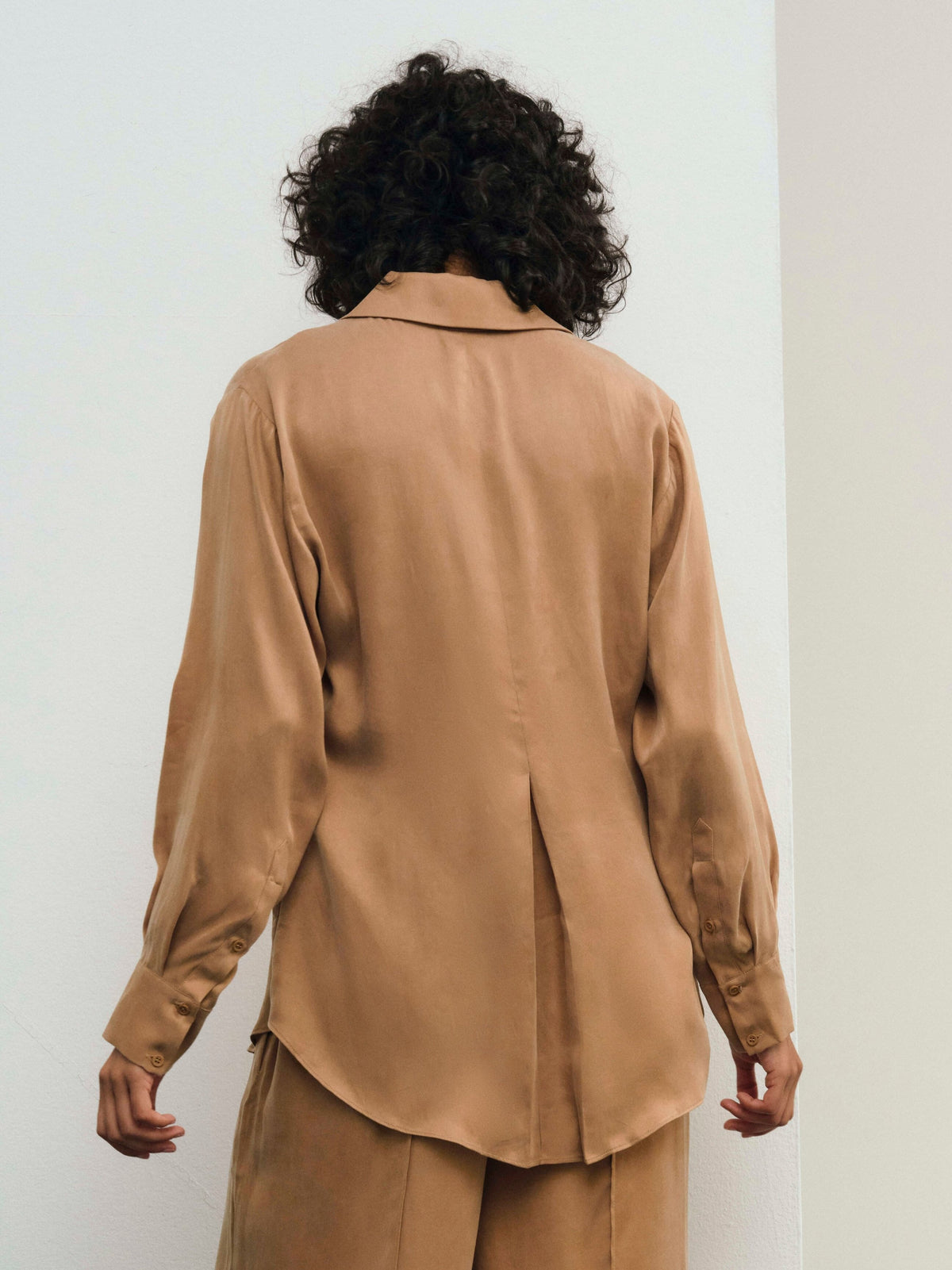 Clarabell Button Down Shirt CAMEL - For Love & Lemons