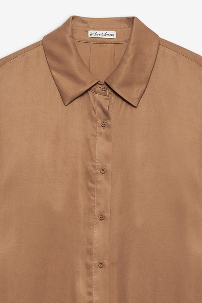 Clarabell Button Down Shirt CAMEL - For Love & Lemons