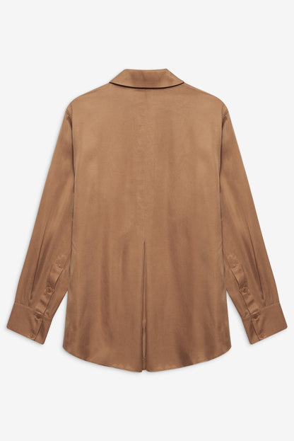 Clarabell Button Down Shirt CAMEL - For Love & Lemons