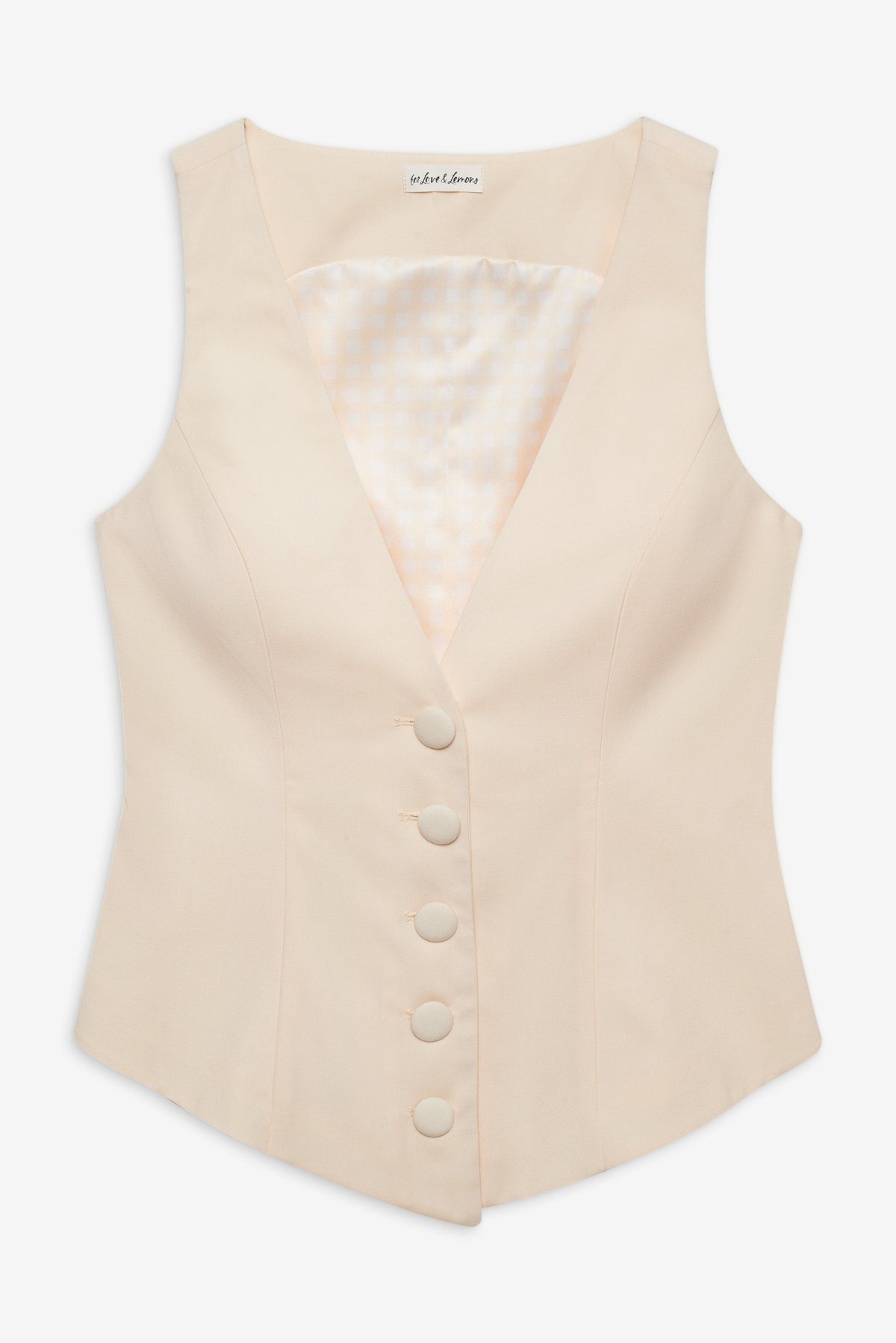 Elanah Vest Yellow - For Love & Lemons