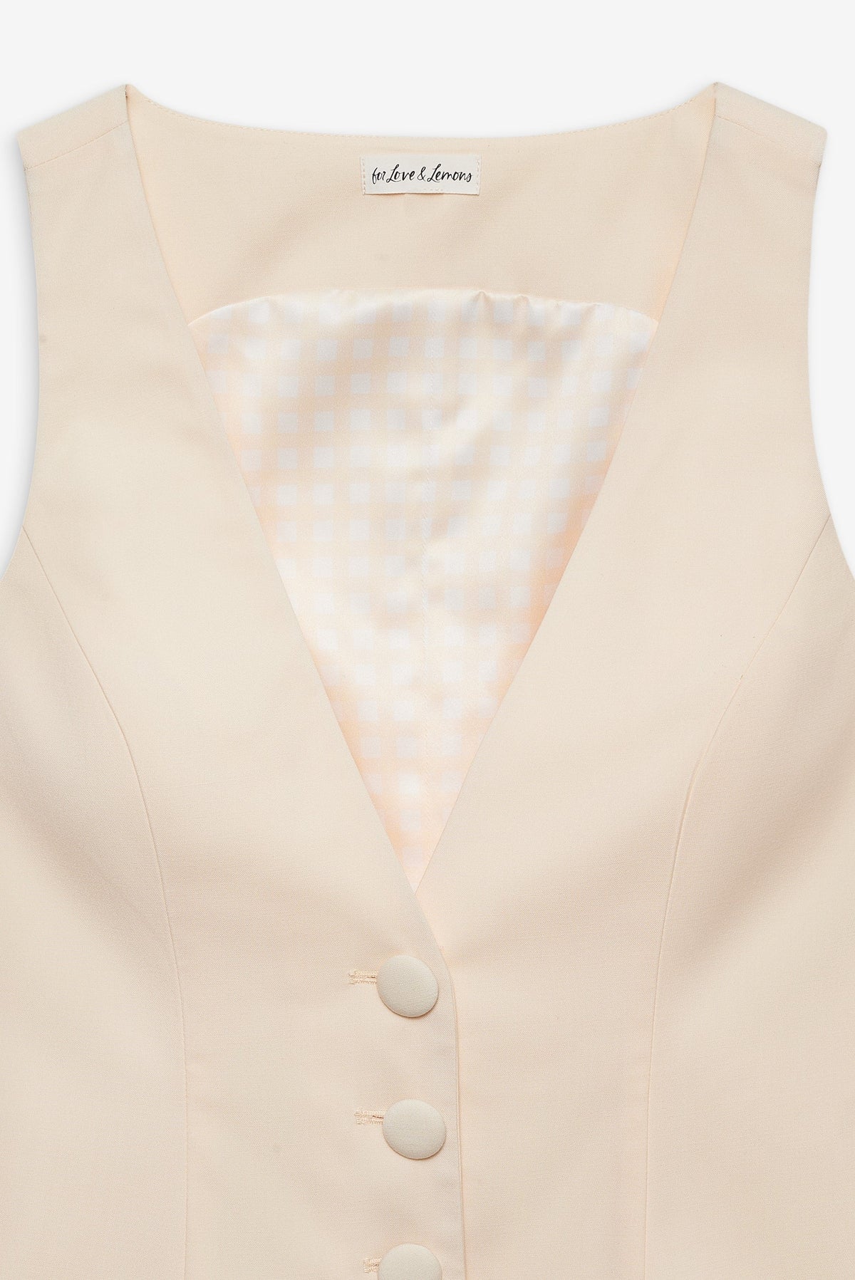 Elanah Vest Yellow - For Love & Lemons