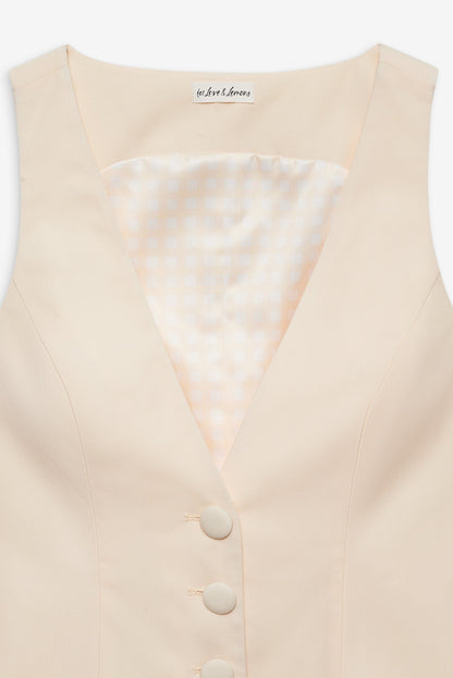 Elanah Vest Yellow - For Love & Lemons