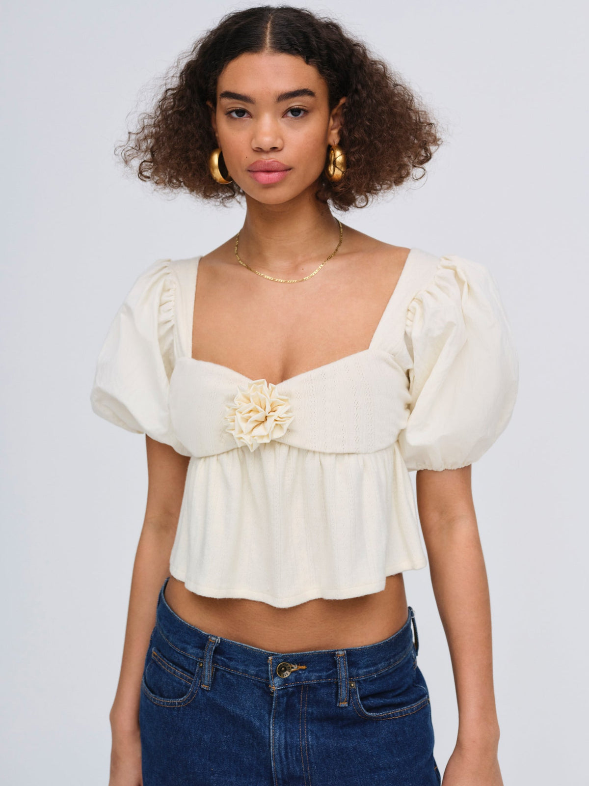 Valencia Top Cream - For Love & Lemons