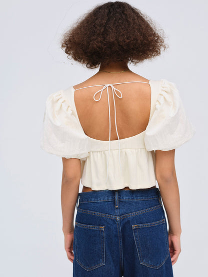 Valencia Top Cream - For Love & Lemons