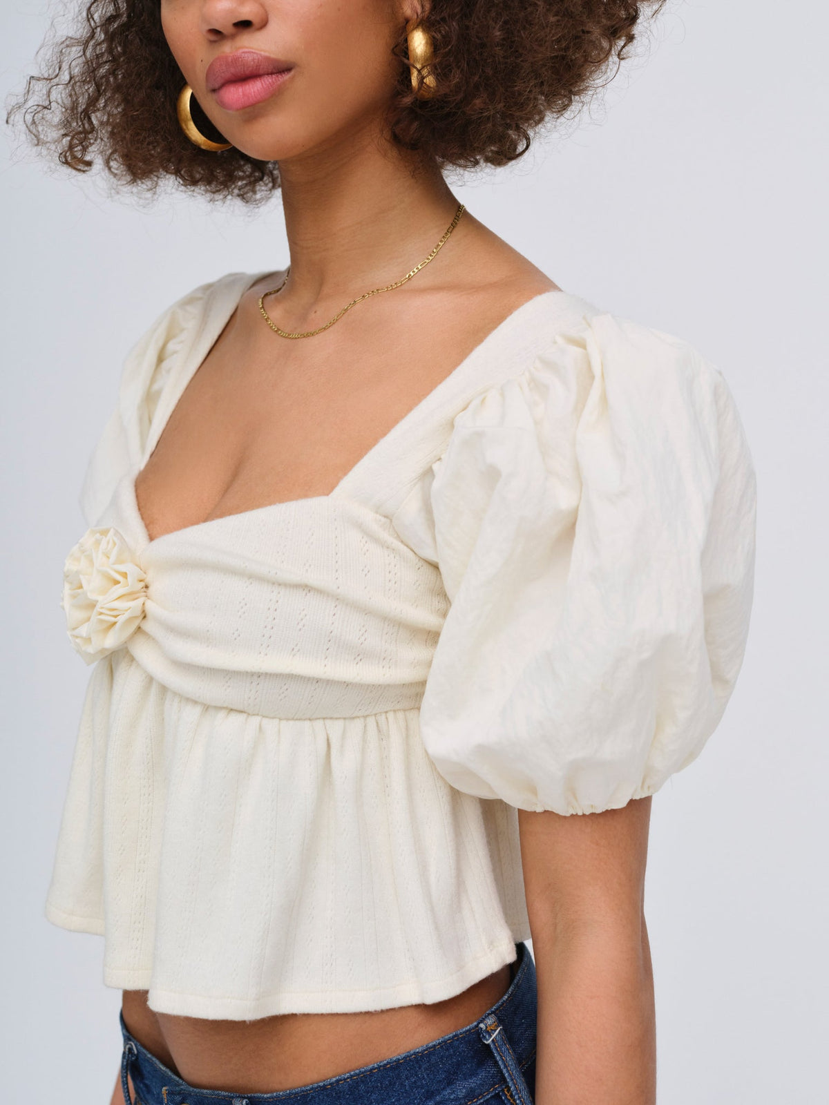 Valencia Top Cream - For Love & Lemons