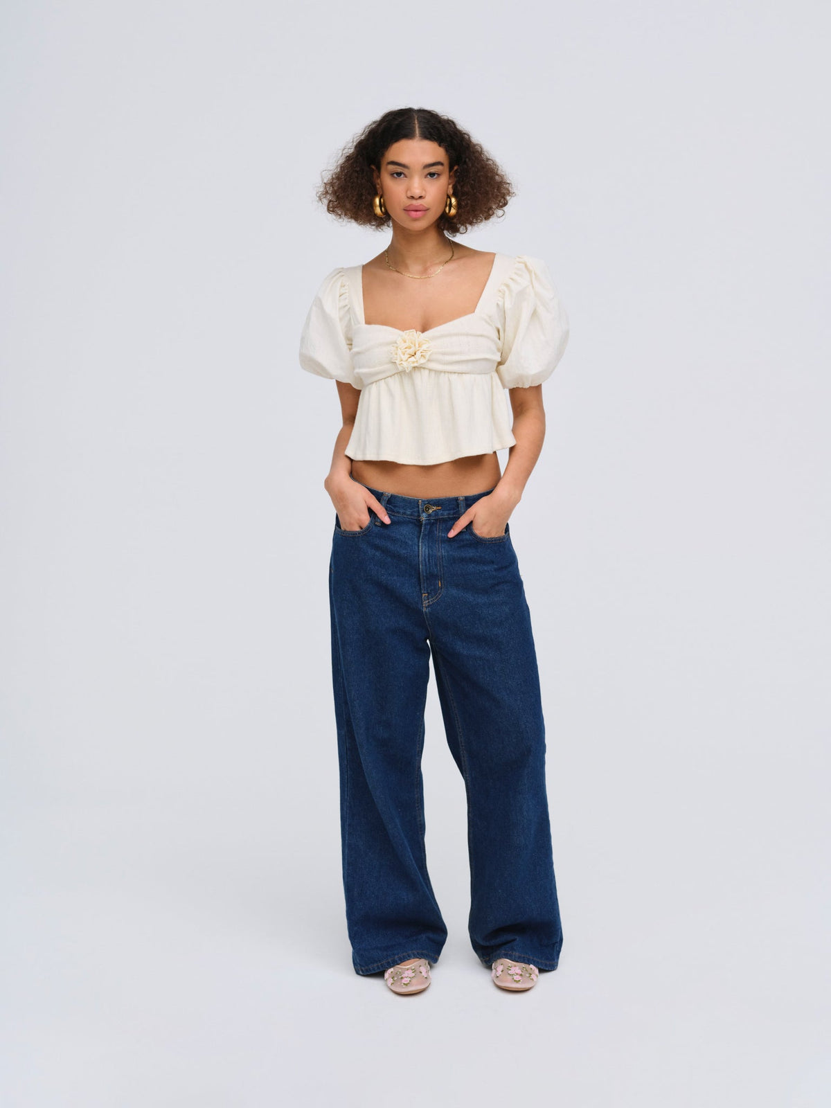 Valencia Top Cream - For Love & Lemons