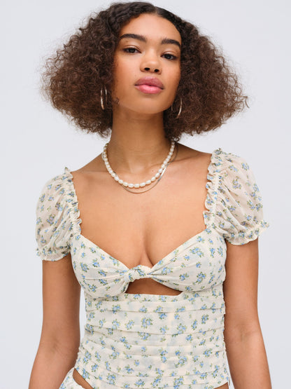 Chateau Top Blue - For Love & Lemons