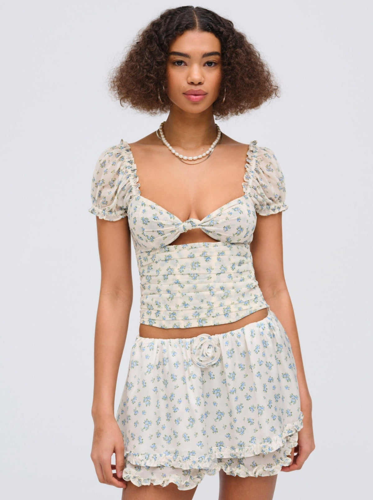 Chateau Top Blue - For Love & Lemons