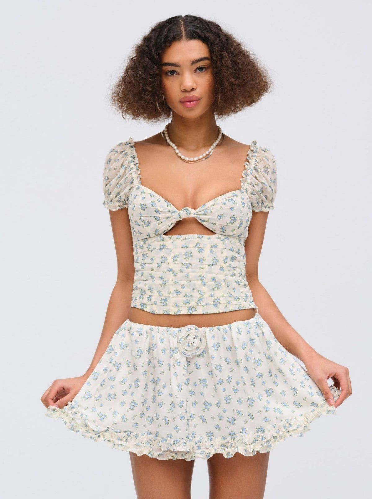 Chateau Top Blue - For Love & Lemons