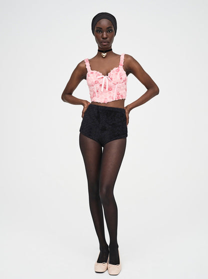 Skye Bustier Top Pink - For Love & Lemons