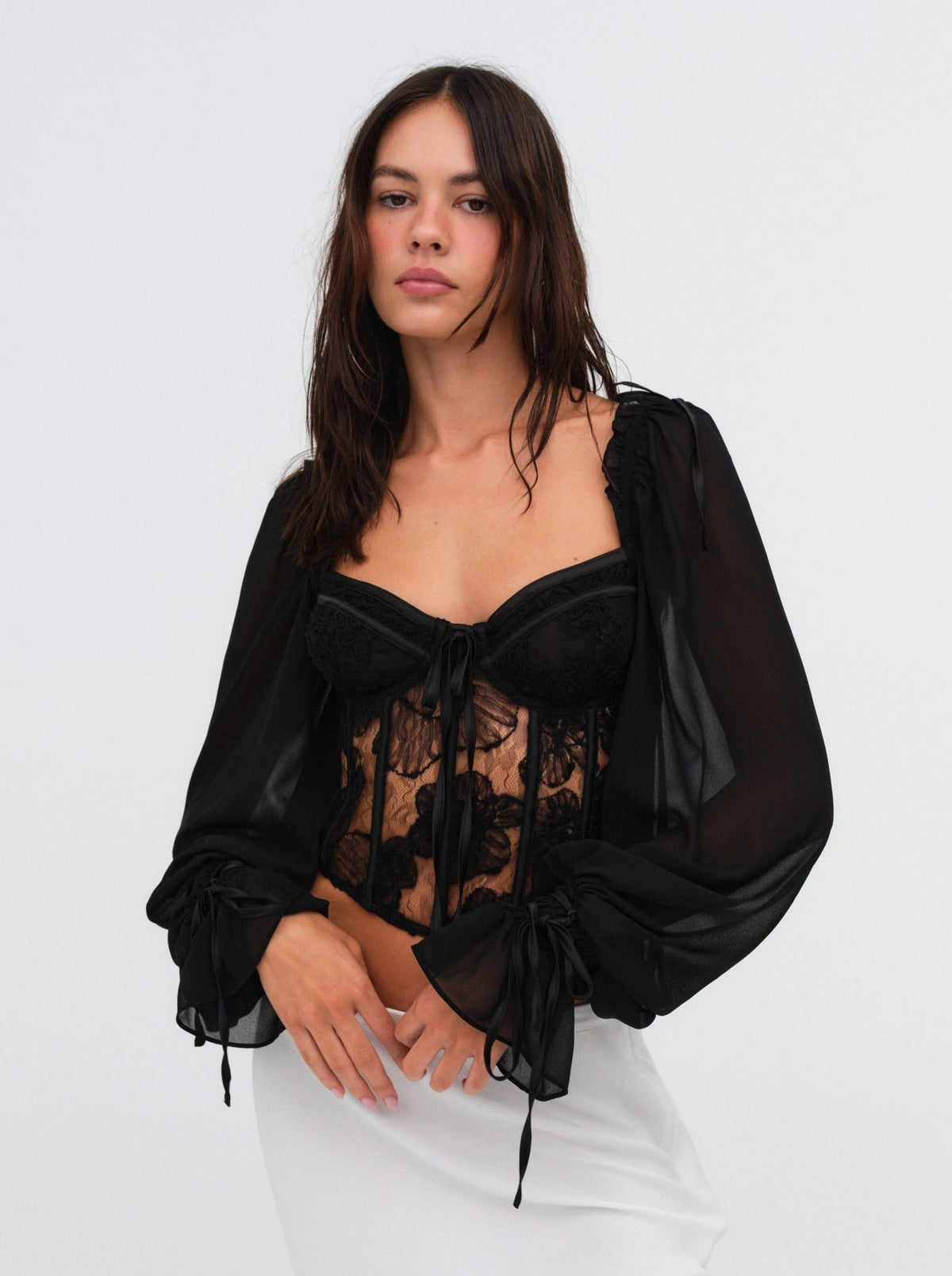 Sade Top Black - For Love & Lemons