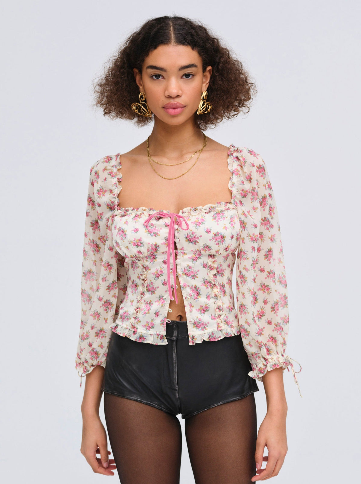 Etienne Top Pink - For Love & Lemons