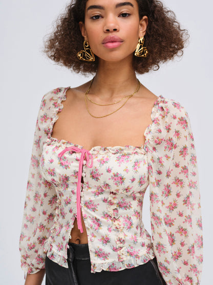 Etienne Top Pink - For Love & Lemons