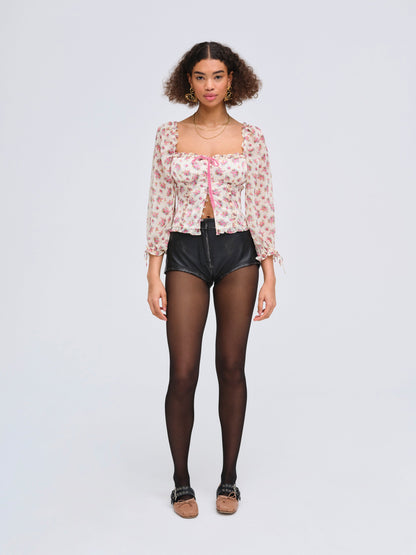 Etienne Top Pink - For Love & Lemons