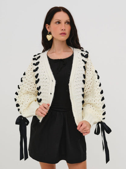 Laurel Oversized Cardigan Black - For Love & Lemons