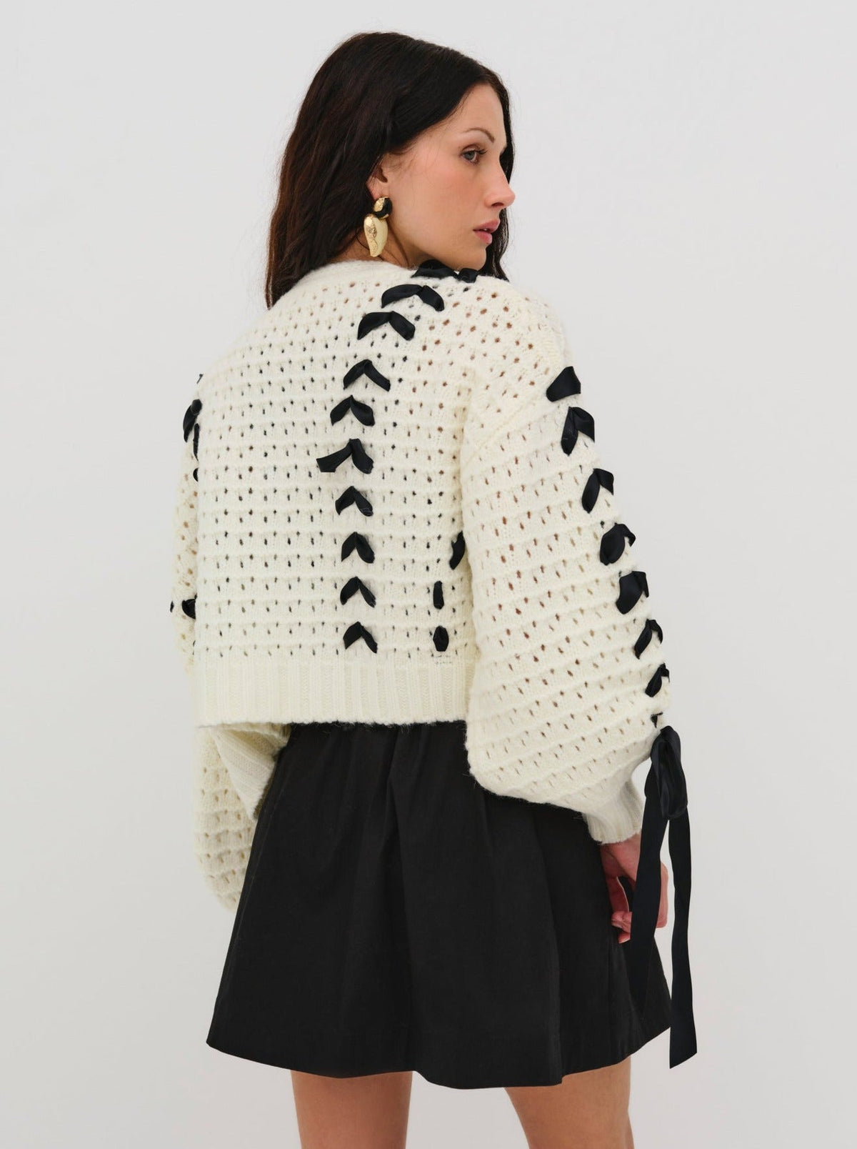 Laurel Oversized Cardigan Black - For Love & Lemons