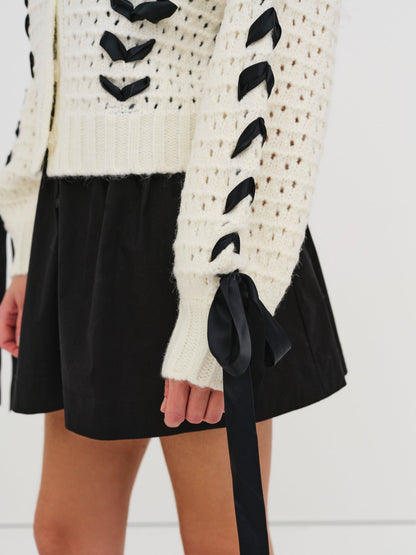 Laurel Oversized Cardigan Black - For Love & Lemons