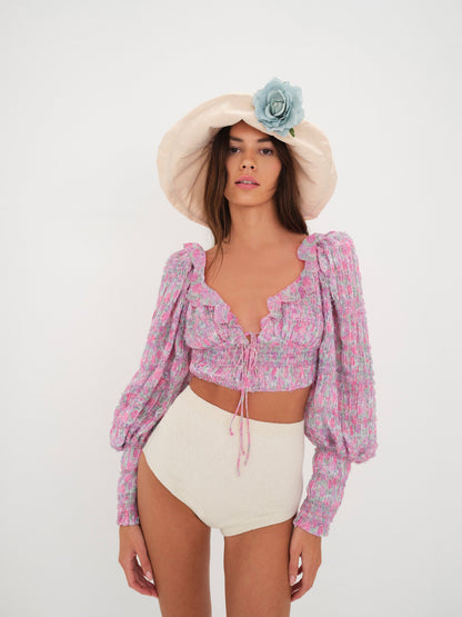 Saylor Blouse Pink - For Love & Lemons