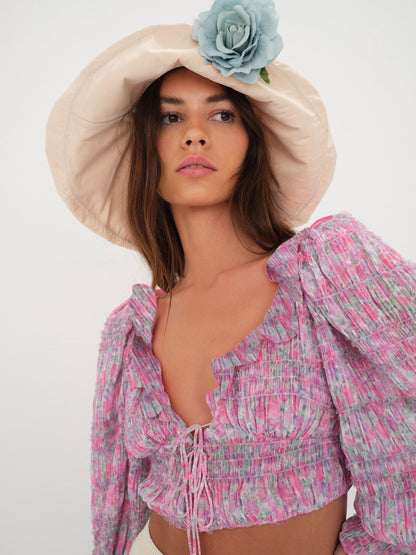 Saylor Blouse Pink - For Love & Lemons