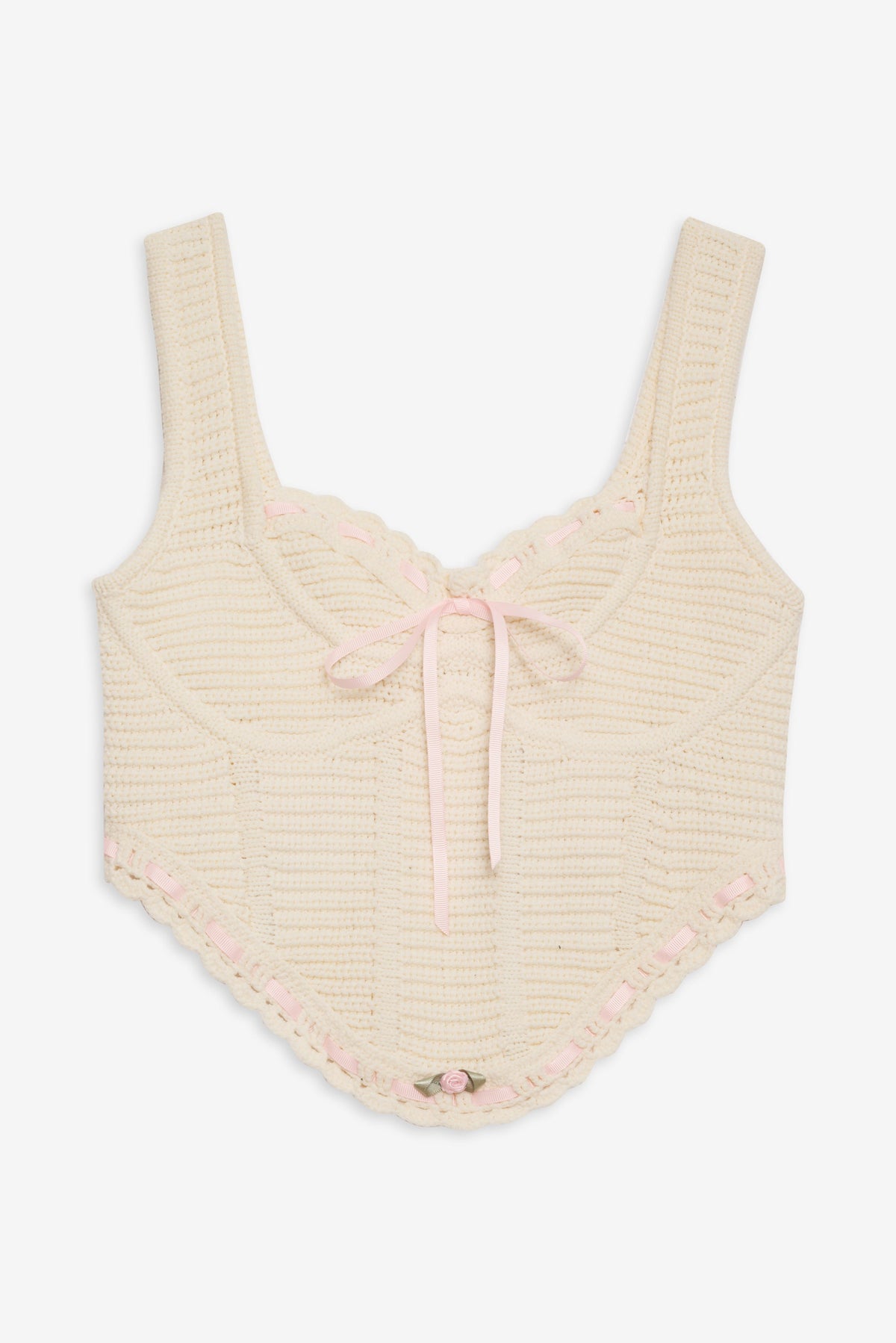 Olina Crochet Top Cream - For Love & Lemons