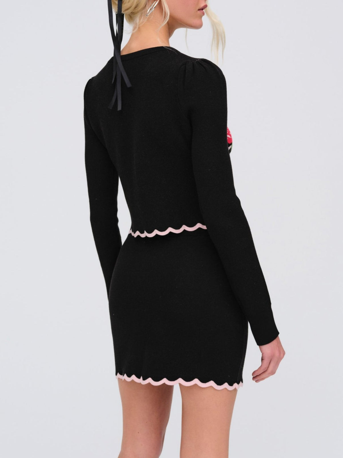 Donella Knit Cardigan Black - For Love & Lemons