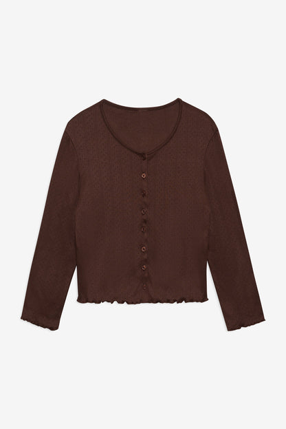 Elliana Cardigan Chocolate - For Love & Lemons