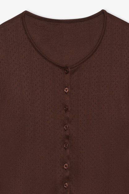 Elliana Cardigan Chocolate - For Love & Lemons