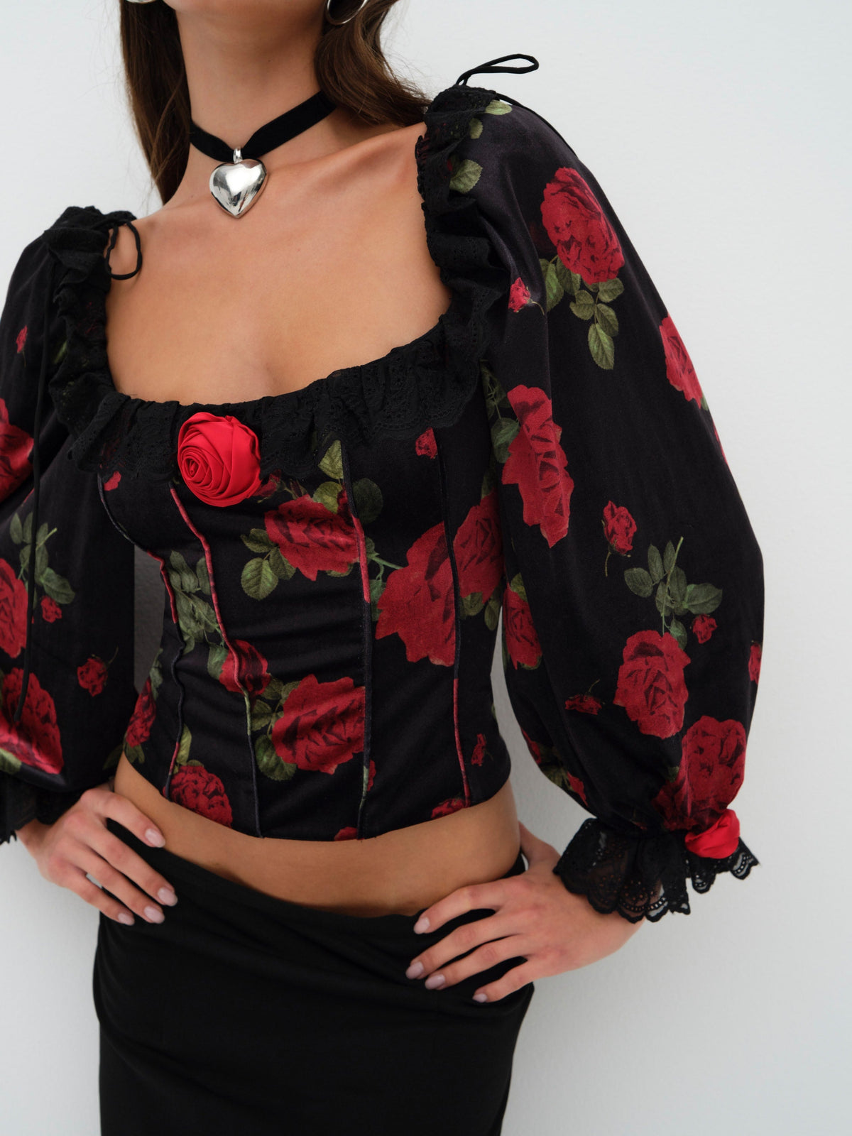 Yara Top Black - For Love & Lemons