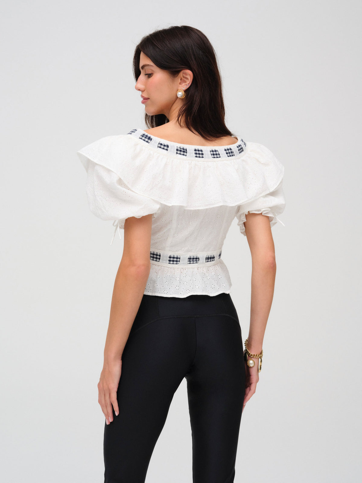 Ruby Ribbon Top White - For Love & Lemons