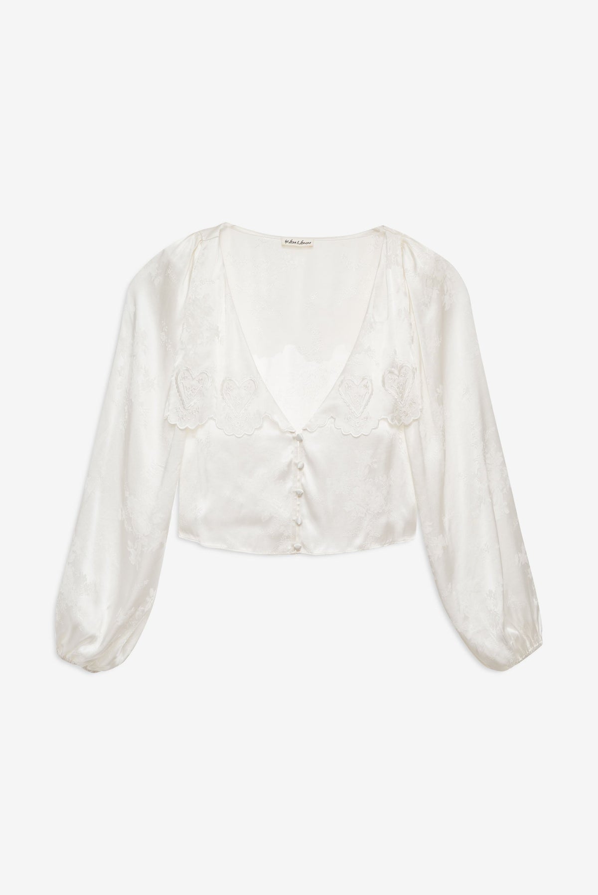 Locked Hearts Top White - For Love & Lemons