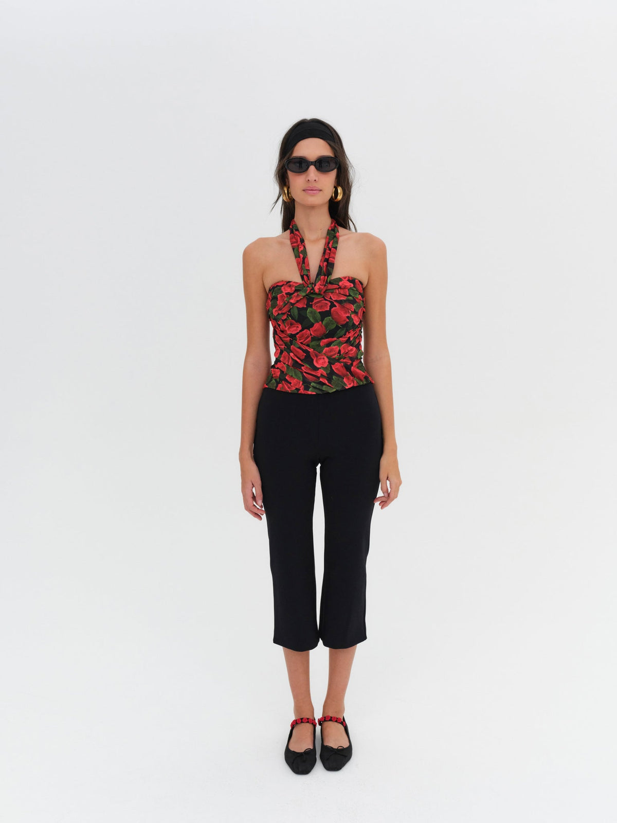Abby Strapless Top Red - For Love & Lemons
