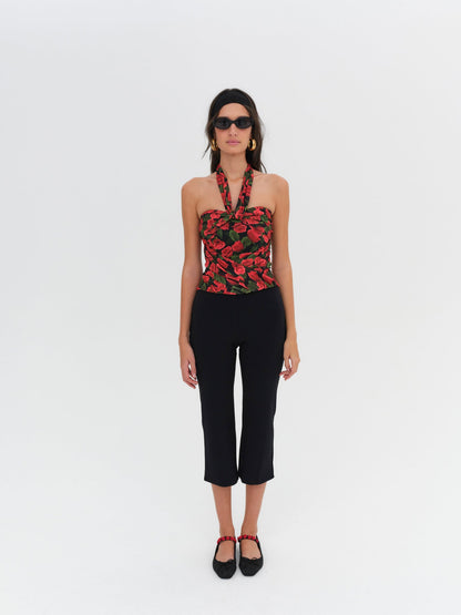 Abby Strapless Top Red - For Love & Lemons