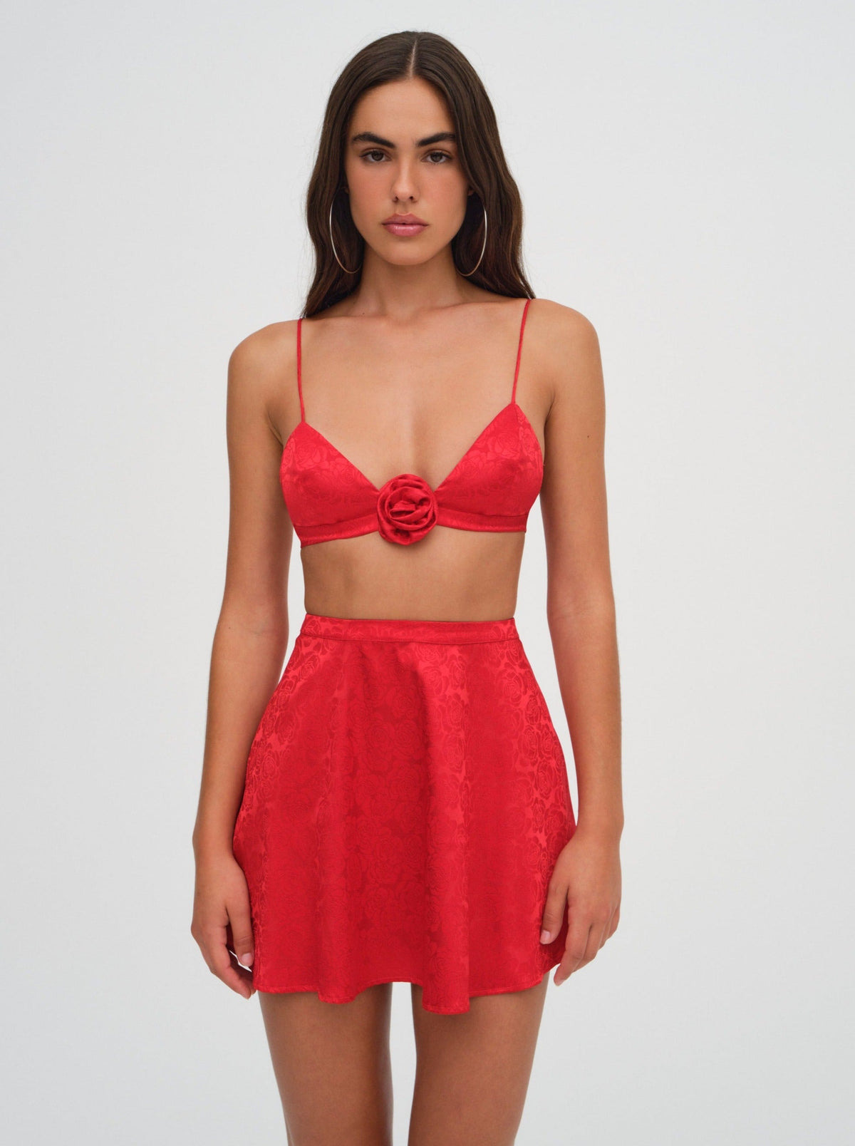 Otessa Rose Bralette Red - For Love & Lemons