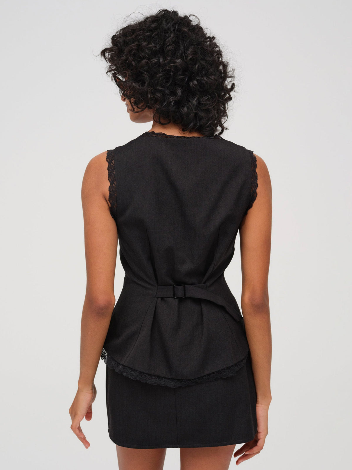 Shawna Vest Black - For Love & Lemons