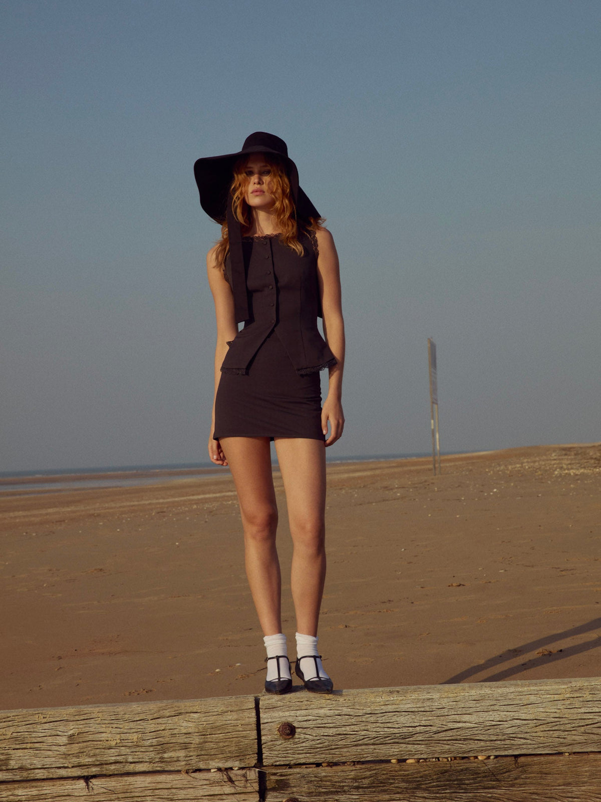 Shawna Vest Black - For Love & Lemons